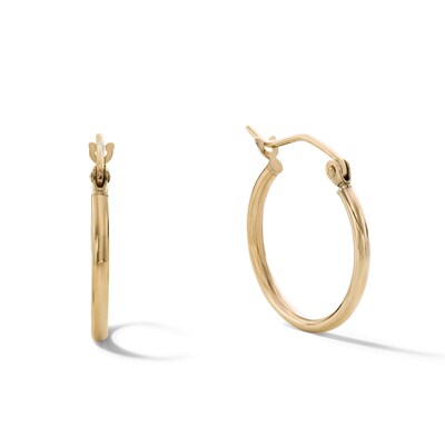 10K Gold 17.5mm Hoop Earrings
