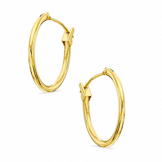 10K Gold 17.5mm Hoop Earrings | Banter
