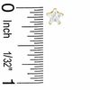 5mm Star-Shaped Cubic Zirconia Stud Earrings in 10K Gold