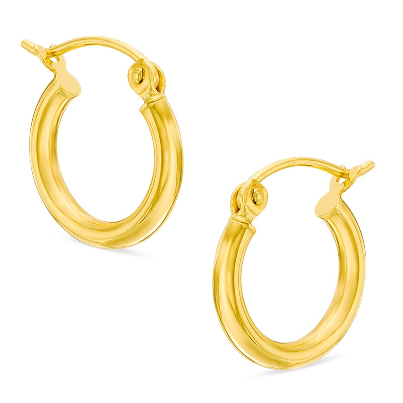 Main Image 1 of 10K Gold Small Hoop Earrings