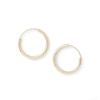 10K Gold 15.5mm Medium Continuous Hoop Earrings