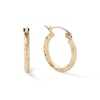 Thumbnail Image 0 of 10K Hollow Gold Diamond-Cut Hoops