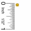 3mm Citrine Stud Earrings in 10K Gold