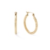 Thumbnail Image 0 of 20mm Diamond-Cut Hoop Earrings in 14K Hollow Gold