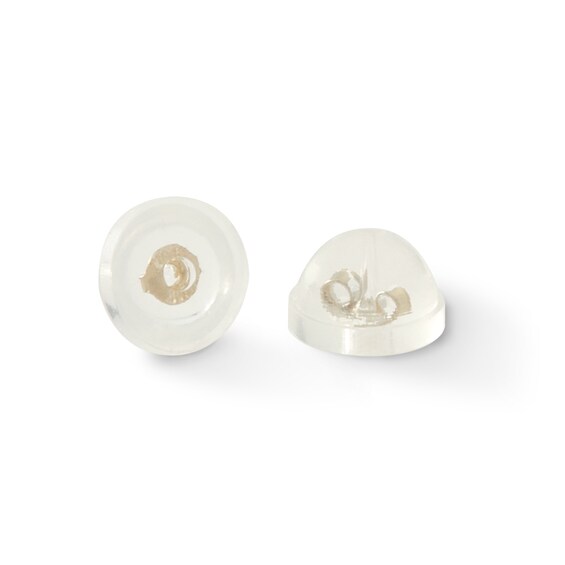 10K Solid Gold Simulated Emerald Solitaire Studs