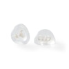 Thumbnail Image 2 of 4mm Lab-Created Sapphire Stud Earrings in 10K Gold