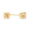 Thumbnail Image 1 of 4mm Citrine Stud Earrings in 10K Gold