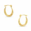 Thumbnail Image 0 of 13mm Small Twisted Hoop Earrings in 10K Gold