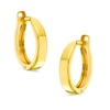 12mm Polished Snap Hoop Earrings in 10K Gold