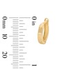 Thumbnail Image 4 of 12mm Polished Snap Hoop Earrings in 10K Gold