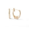 Thumbnail Image 0 of 10K Gold Hoop Earrings with Butterfly