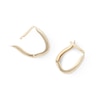 10K Gold Diamond-Cut Huggie Earrings