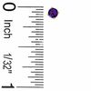 Child's 3mm Amethyst Stud Earrings in 10K Gold