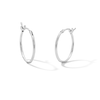 Thumbnail Image 0 of 10K White Gold 13.5mm Small Hoop Earrings