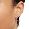 10K White Gold 13.5mm Small Hoop Earrings
