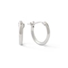 Thumbnail Image 0 of 10K White Gold 9.5mm Small Hoop Earrings