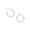 Thumbnail Image 1 of 10K White Gold 9.5mm Small Hoop Earrings