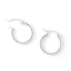 Thumbnail Image 1 of 16mm Squared Tube Hoop Earrings in 14K White Gold