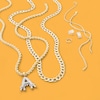 Thumbnail Image 2 of 10K Gold CZ Three Row Huggie Hoops