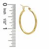 Thumbnail Image 1 of 10K Tube Hollow Gold Hoops