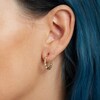 Thumbnail Image 2 of 19mm Bamboo Hoop Earrings in 10K Gold