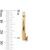 Thumbnail Image 3 of 10K Two-Tone Gold Diamond-Cut Rose on Hoop Earrings