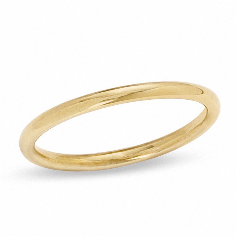 Main Image 1 of Child's Plain Band in 10K Gold - Size 1
