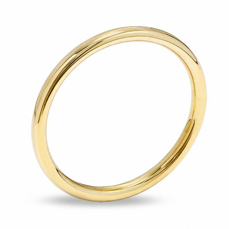 Main Image 2 of Child's Plain Band in 10K Gold - Size 1