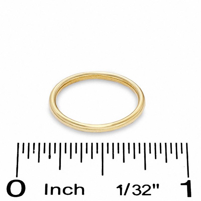 Child's Plain Band in 10K Gold - Size 1