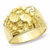 Thumbnail Image 0 of Diamond-Cut Nugget Ring in 10K Gold - Size 10.5