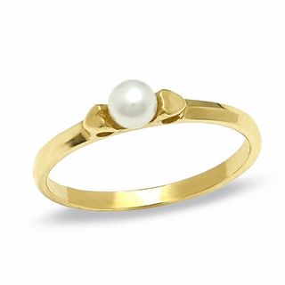 Child's Freshwater Cultured Pearl Ring in 10K Gold - Size 3.5