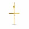 Thumbnail Image 1 of Diamond-Cut Thin Cross Charm in 10K Gold