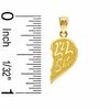 Thumbnail Image 3 of Child's Breakable Big/Lil Sis Heart Charm in 10K Gold