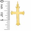 Thumbnail Image 2 of Polished Plain Flare Cross in 14K Gold