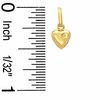 Small Puffy Heart Charm in 10K Gold