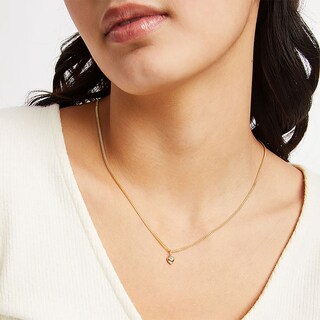 Small Puffy Heart Charm in 10K Gold