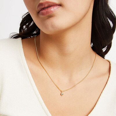 Small Puffy Heart Charm in 10K Gold