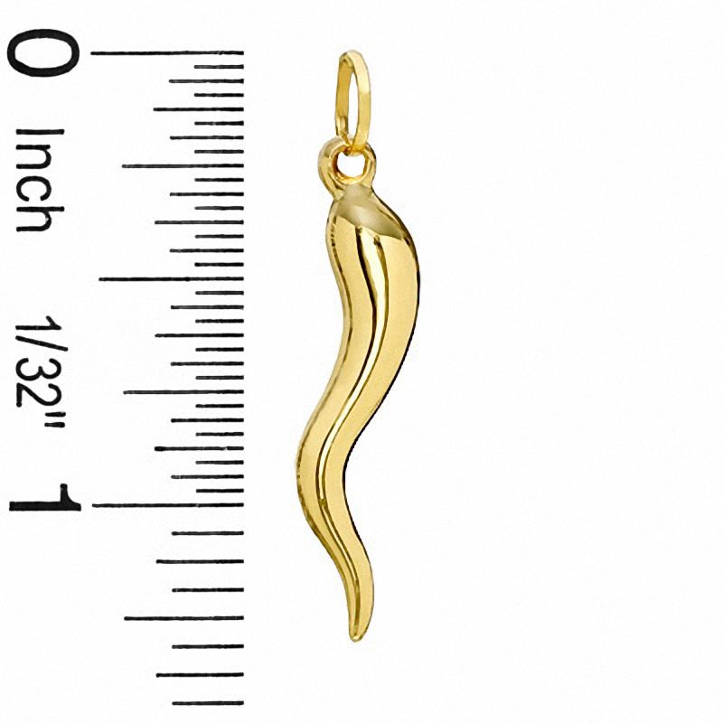 Solid 14K Gold Italian Hand & Horn Good Luck Charm | Diamond Daughters