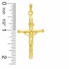 Thumbnail Image 2 of Large Tube Crucifix Charm in 14K Gold
