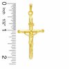 Thumbnail Image 1 of Large Tube Crucifix Charm in 14K Gold