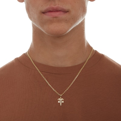 Registered Nurse Symbol Charm in 10K Gold