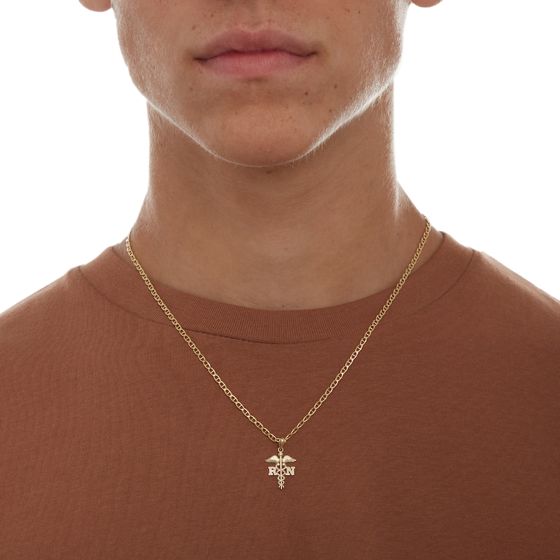 Main Image 4 of Registered Nurse Symbol Charm in 10K Gold
