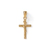 Thumbnail Image 1 of 10K Gold Diamond-Cut Crucifix Charm