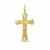 Thumbnail Image 1 of Small Diamond-Cut Crucifix Charm in 10K Gold