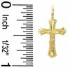 Thumbnail Image 2 of Small Diamond-Cut Crucifix Charm in 10K Gold
