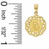 Reversible Communion and Cross Charm in 14K Two-Tone Gold