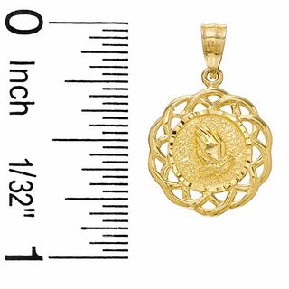 Reversible Communion and Cross Charm in 14K Two-Tone Gold