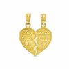 Thumbnail Image 0 of Breakable Big Sister/Little Sister Hearts Charm in 10K Gold