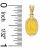 Thumbnail Image 1 of Small Oval Miraculous Medallion Charm in 14K Gold