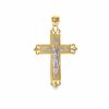 Thumbnail Image 0 of Crucifix Charm in 10K Two-Tone Gold